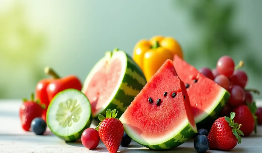Les fruits et légumes riches en eau pour une peau hydratée, par Demain Beauty