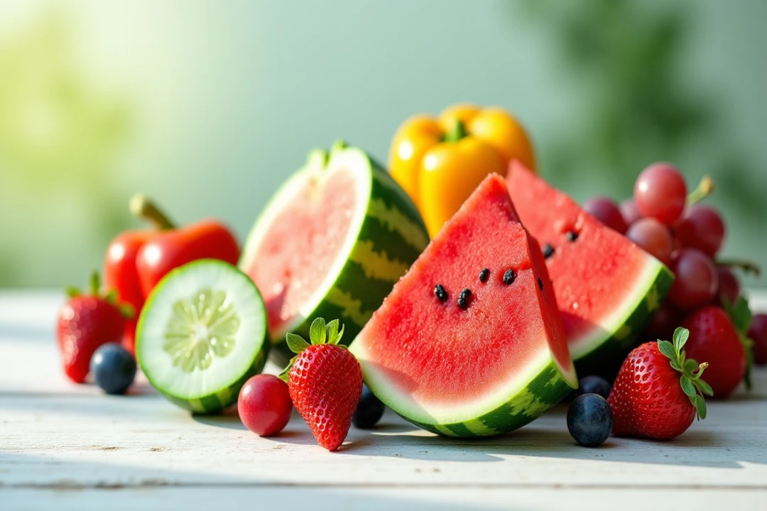 Les fruits et légumes riches en eau pour une peau hydratée, par Demain Beauty